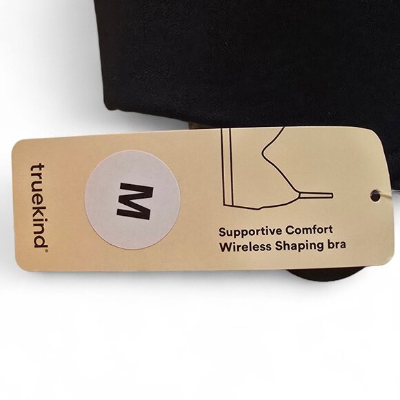 NWT Truekind Supportive Comfort Wireless Shaping Bra (Medium Black) - Picture 9 of 12